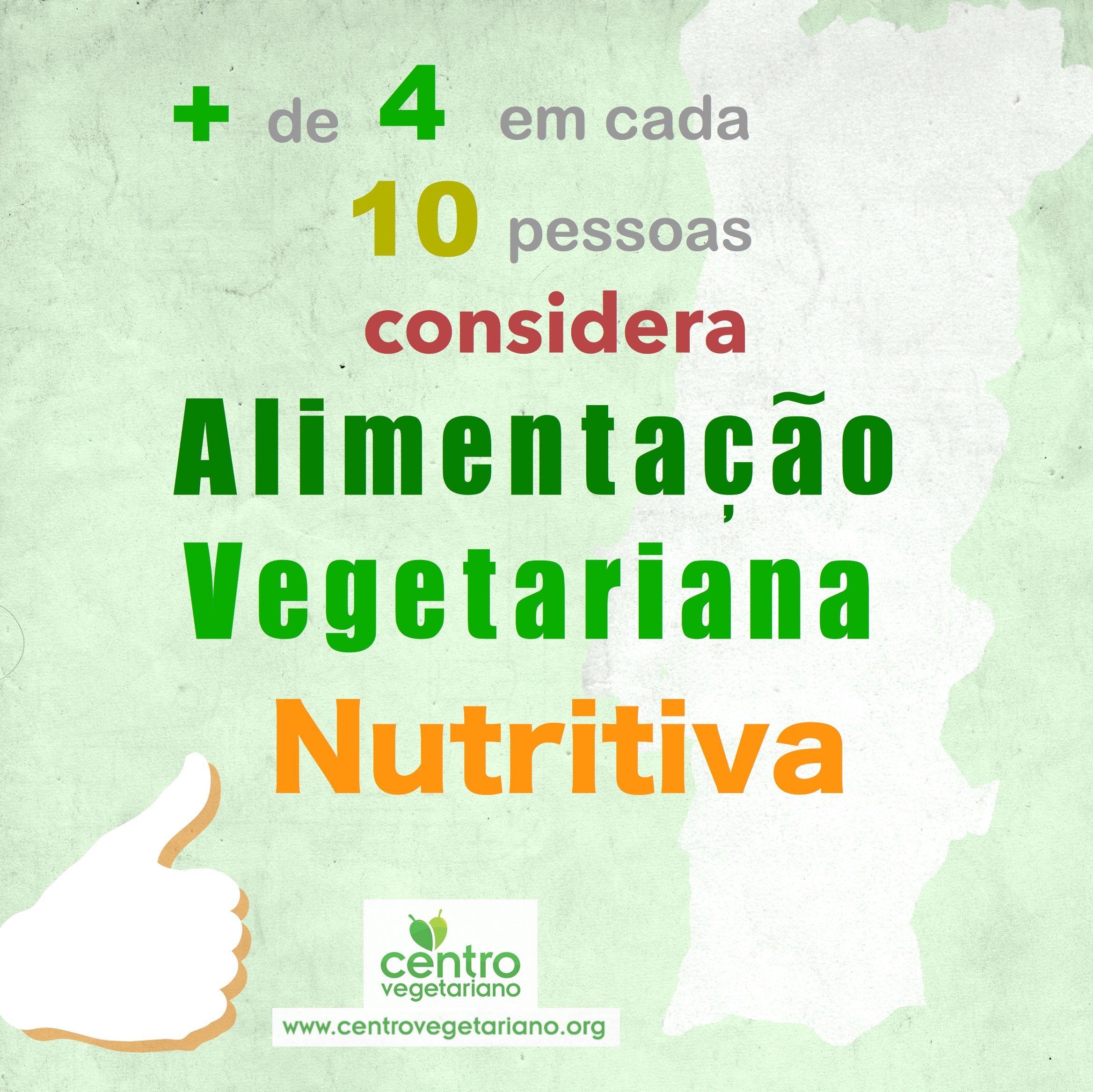 Cartaz Mais de 4 em cada 10 portugueses considera alimentao vegetariana nutritiva