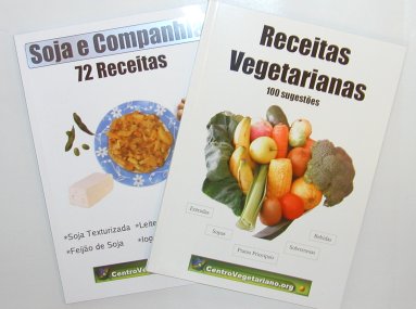 Livro Receitas Vegetarianas + livro Soja e Companhia
