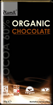Chocolate vegano biol�gico - sem gl�ten