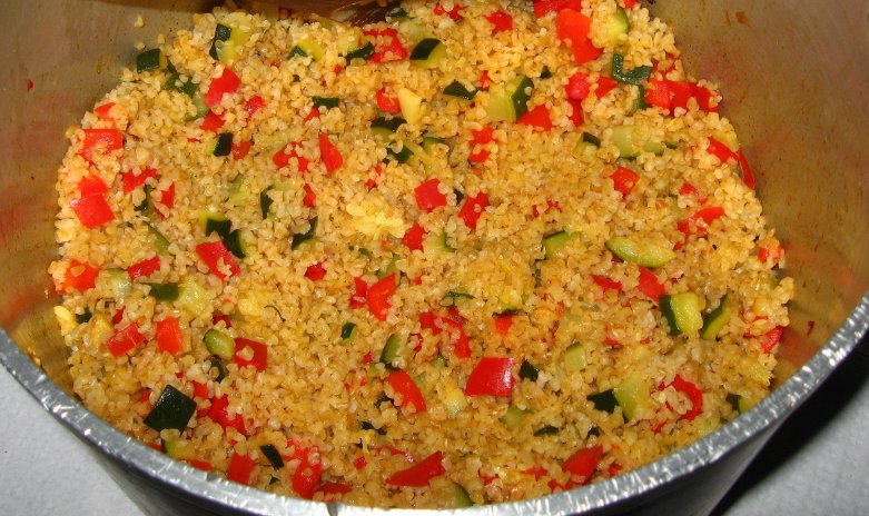 Bulgur com vegetais