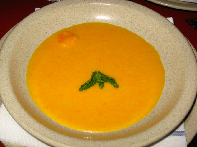 Sopa fria de cenoura