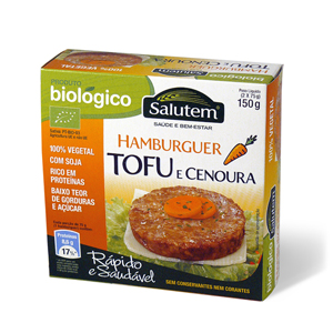 Hambúrguer Biológico de Tofu e Cenoura