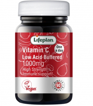 Vitamina C 1000mg (baixa acidez) Lifeplan
