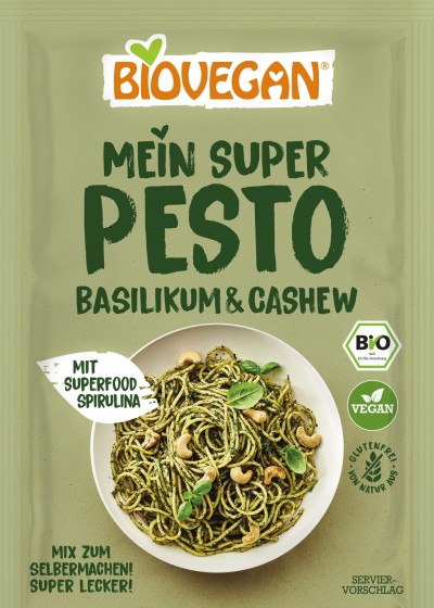 Pesto de manjerico e caju BIO - sem glten