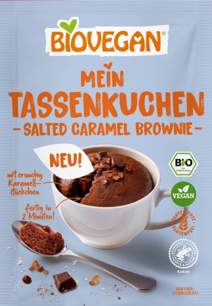 Bolo de caneca brownie caramelo salgado - sem glten