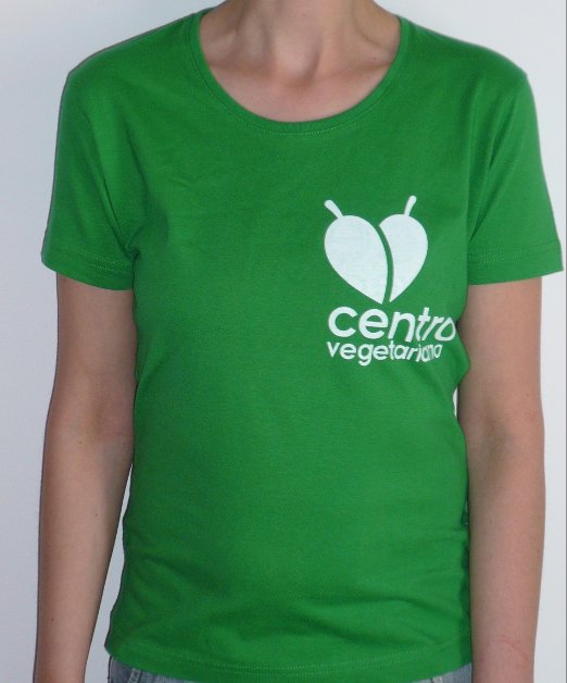 T-shirt Centro Vegetariano - modelo senhora (S)