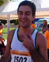 Rui Fidalgo com dorsal de meia maratona